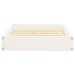 Lit pour chien Blanc 51,5x44x9 cm Bois de pin solide 537078537078