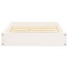 Lit pour chien Blanc 51,5x44x9 cm Bois de pin solide 537078537078