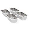 Récipients Gastronorm 8 pcs GN 1/3 100 mm Acier inoxydable 537080537080