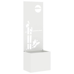 Écran de confidentialité de jardin Fretwork Blanc 50 x 150 cm 537083537083