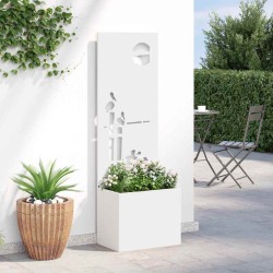 Écran de confidentialité de jardin Fretwork Blanc 50 x 150 cm 537083537083