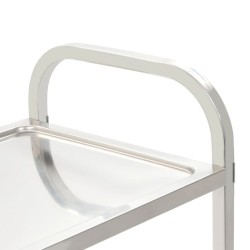 Chariot de cuisine à 4 niveaux 107x55x125 cm Acier inoxydable 537085537085