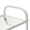 Chariot de cuisine à 4 niveaux 107x55x125 cm Acier inoxydable 537085537085