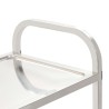 Chariot de cuisine à 3 niveaux 96,5x55x90 cm Acier inoxydable 537087537087