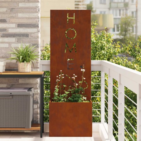 Écran de confidentialité de jardin Fretwork Rouillé 50 x 150 cm 537090537090