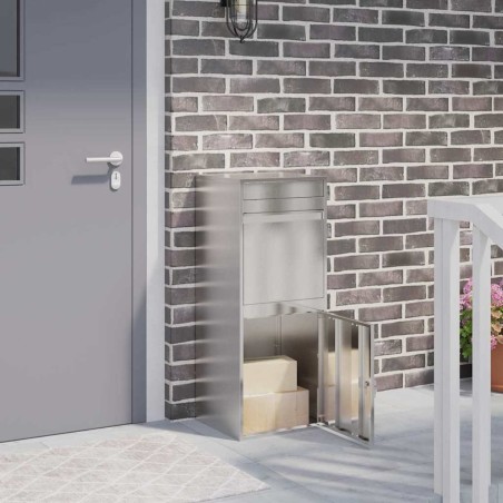 Boîte de dépôt de colis avec stockage Argenté 47,5 x 38 x 59 cm 537093537093