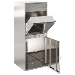 Boîte de dépôt de colis avec stockage Argenté 47,5 x 38 x 59 cm 537093537093