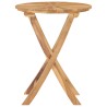 Table pliable de jardin Ø 60 cm Bois de teck solide 537094537094