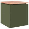 Banc de jardin Vert olive 40 x 40 x 43 cm Acier 537097537097