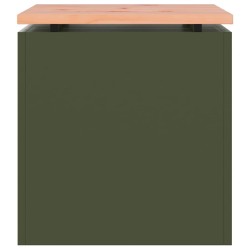 Banc de jardin Vert olive 40 x 40 x 43 cm Acier 537097537097