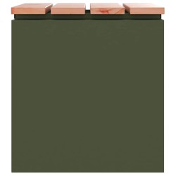 Banc de jardin Vert olive 40 x 40 x 43 cm Acier 537097537097