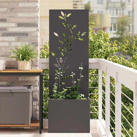 Écran de confidentialité de jardin Floral Noir 50 x 32 x 150 cm 537099537099