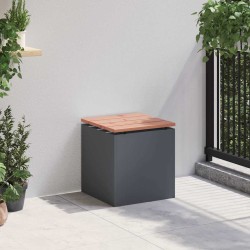 Banc de jardin Anthracite 40 x 40 x 43 cm Acier 537100537100