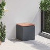 Banc de jardin Anthracite 40 x 40 x 43 cm Acier 537100537100