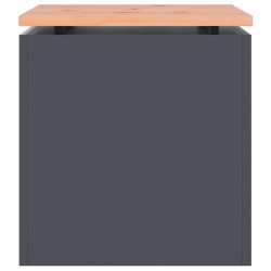 Banc de jardin Anthracite 40 x 40 x 43 cm Acier 537100537100