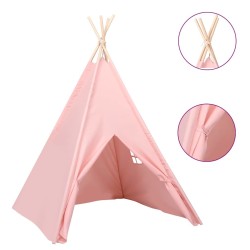 Tente tipi d'enfants avec sac Peau de pêche Rose 120x120x150 cm 537102537102