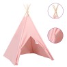 Tente tipi d'enfants avec sac Peau de pêche Rose 120x120x150 cm 537102537102