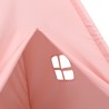 Tente tipi d'enfants avec sac Peau de pêche Rose 120x120x150 cm 537102537102