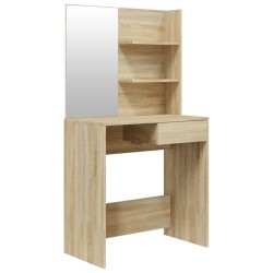 Coiffeuse avec miroir Chêne sonoma 74,5x40x141 cm 537103537103