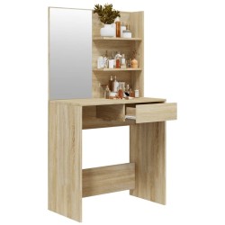 Coiffeuse avec miroir Chêne sonoma 74,5x40x141 cm 537103537103