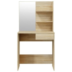 Coiffeuse avec miroir Chêne sonoma 74,5x40x141 cm 537103537103