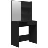 Coiffeuse avec miroir noir 74,5x40x141 cm 537107537107