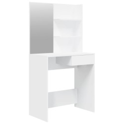 Coiffeuse avec miroir blanc 74,5x40x141 cm 537109537109