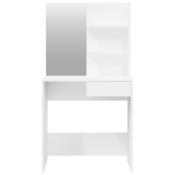 Coiffeuse avec miroir blanc 74,5x40x141 cm 537109537109
