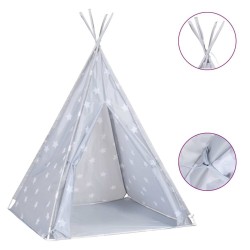 Tente tipi pour enfants avec sac Polyester Gris 115x115x160 cm 537110537110