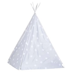 Tente tipi pour enfants avec sac Polyester Gris 115x115x160 cm 537110537110