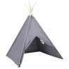 Tente tipi d'enfants avec sac Peau de pêche Gris 120x120x150 cm 537112537112