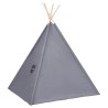 Tente tipi d'enfants avec sac Peau de pêche Gris 120x120x150 cm 537112537112