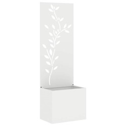 Écran de confidentialité de jardin Floral Blanc 50 x 150 cm 537113537113