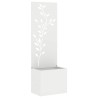 Écran de confidentialité de jardin Floral Blanc 50 x 150 cm 537113537113