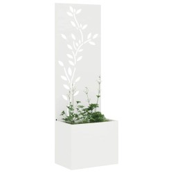 Écran de confidentialité de jardin Floral Blanc 50 x 150 cm 537113537113