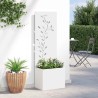 Écran de confidentialité de jardin Floral Blanc 50 x 150 cm 537113537113