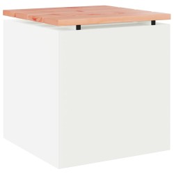 Banc de jardin Blanc 40 x 40 x 43 cm Acier 537114537114