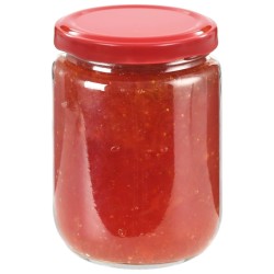 48 pcs Pots à confiture avec couvercle rouge Verre 230 ml 537117537117