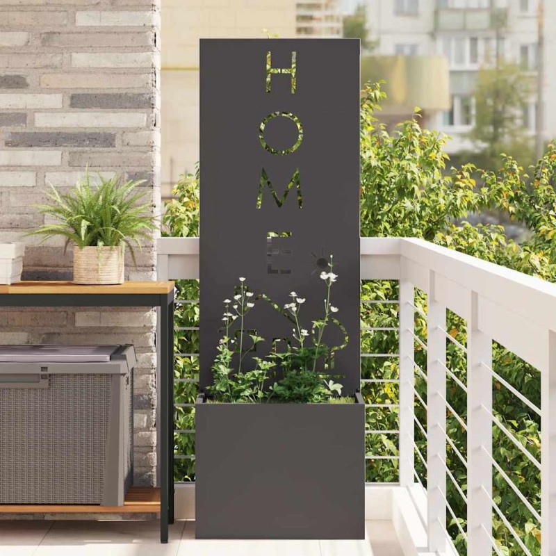 Écran de confidentialité de jardin Fretwork Noir 50 x 150 cm 537119537119