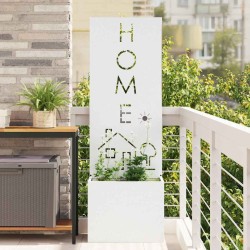 Écran de confidentialité de jardin Fretwork Blanc 50 x 150 cm 537120537120