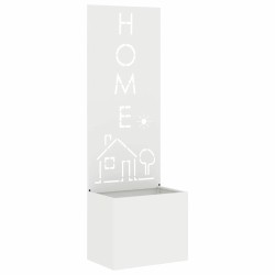 Écran de confidentialité de jardin Fretwork Blanc 50 x 150 cm 537120537120