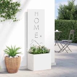 Écran de confidentialité de jardin Fretwork Blanc 50 x 150 cm 537120537120