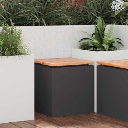 Banc de jardin Noir 40 x 40 x 43 cm Acier 537126537126