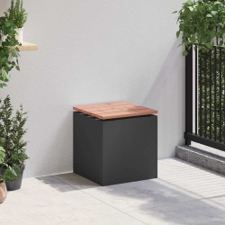 Banc de jardin Noir 40 x 40 x 43 cm Acier 537126537126