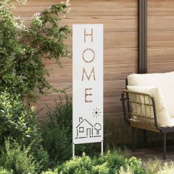 Écran de confidentialité de jardin Fretwork Blanc 32 x 140 cm 537137537137