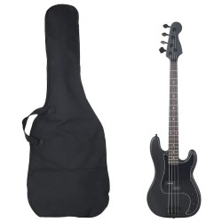Guitare basse électrique pour débutants avec sac noir 4/4 46" 537139537139