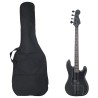 Guitare basse électrique pour débutants avec sac noir 4/4 46" 537139537139