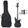Guitare basse électrique pour débutants avec sac noir 4/4 46" 537139537139