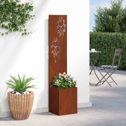 Écran de confidentialité de jardin Rouillé 32 x 32 x 150 cm 537143537143