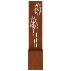 Écran de confidentialité de jardin Rouillé 32 x 32 x 150 cm 537143537143